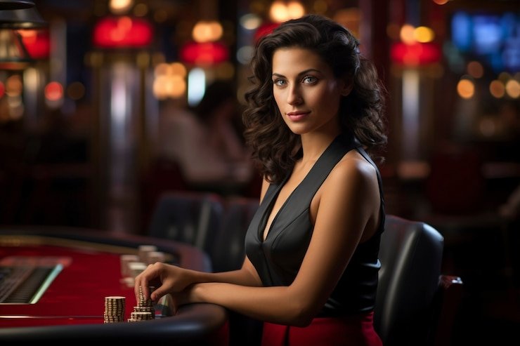 sboslot Allbet live blackjack table with dealer in HD broadcast